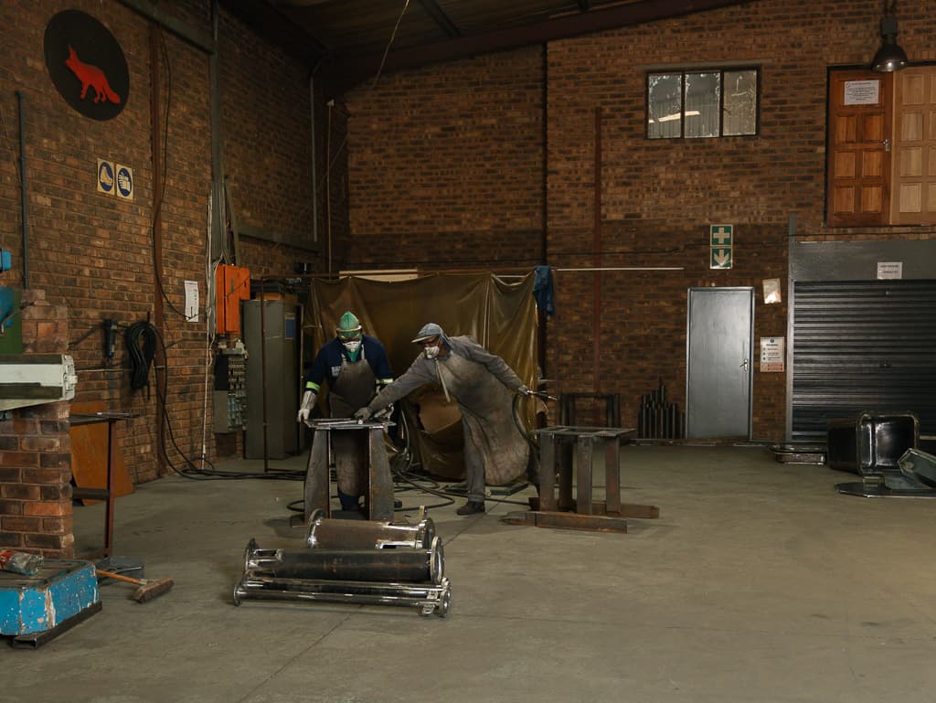 Roll work and forming in the Foxtron Engineering workshop